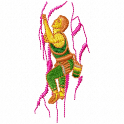 Climbing Embroidery Design 3